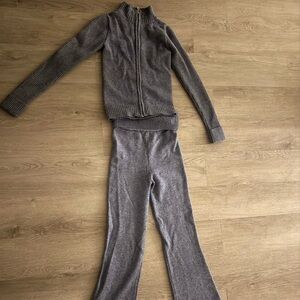 Sincerely Jules Gray Knit Flare Set